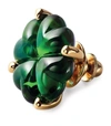 BACCARAT GOLD VERMEIL TREFLE GREEN BROOCH,16990088