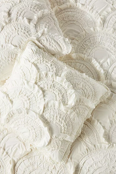 Anthropologie Rivulets Square Pillowcase