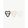 FASHION FORMS FASHION FORMS WOMEN'S ASSORTED HEART STRAP SOLUTION PLASTIC CLIPS SET OF THREE,49653039