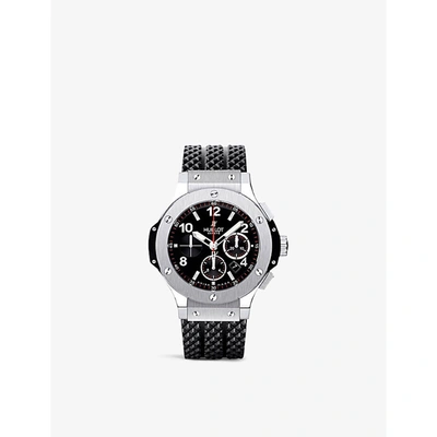Hublot 301.sx.130.rx Big Bang Original Stainless Steel And Rubber Automatic Watch In Black