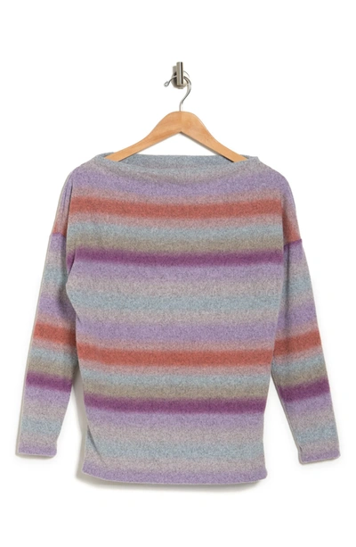 Renee C Stripe Sweater In Pink