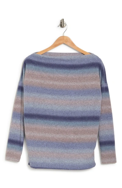 Renee C Stripe Sweater In Blue
