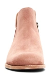 Frye Melissa Bootie In Light Rose Suede