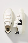 Veja Women Recife Chromefree Leather Sneakers In White Black In Black