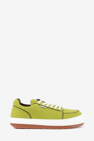 Sunnei Panelled Low-top Trainers In Green
