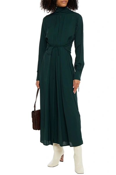 victoria beckham dark green dress Victoria Beckham Reimagines Keira Knightley's Iconic 'Atonement' Green Dress  For Gigi Hadid