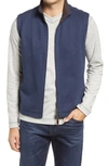 Johnston & Murphy Reversible Knit Vest In Brown/ Navy