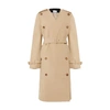 Burberry Womens Soft Fawn V-neck Cashmere-wool Blend Trench Coat 6 In Camel
