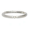 LE GRAMME SILVER BRUSHED 'LE 3 GRAMMES' BANGLE THREE RING