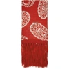 424 RED PAISLEY SCARF