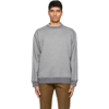 AGNONA GREY COTTON FLEECE CREWNECK SWEATSHIRT