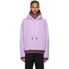 PALM ANGELS PURPLE DOUBLE LAYER HOODIE