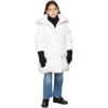 Mm6 Maison Margiela Teen Oversized Puffer Coat In M6100 White