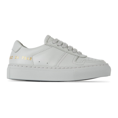 Common Projects Kids Bball Low Sneakers In 7543 Grey