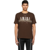AMIRI BROWN CRYSTAL PAINTER T-SHIRT