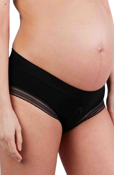 Cache Coeur Milk Seamless Low Waist Maternity Slip In Black