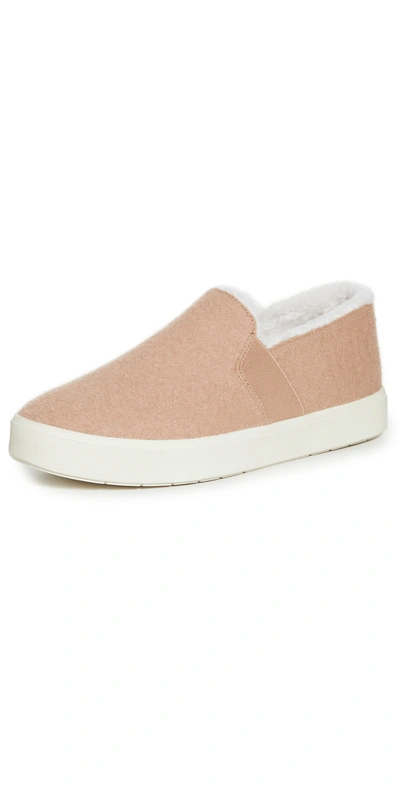Vince Women's Blair Slip On Cozy Sneakers In Light Taupe