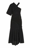 Stella Mccartney Emmeline Ruched Jersey Midi Dress In Black