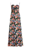 THE VAMPIRE'S WIFE WOMEN'S THE LOVE BUG FLORAL SILK MAXI DRESS