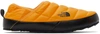 The North Face Thermoball Fleece-lined Quilted Recycled Ripstop Mules In Summit Gold