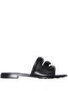 GIVENCHY G-CUTOUT PADDED LEATHER SANDALS