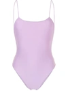 Jade Swim Trophy Open-back One-piece In Purple