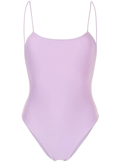 Jade Swim Trophy Open-back One-piece In Lilac