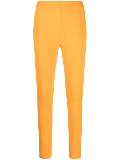 Emilio Pucci High-waisted Pull-on Leggings In Orange