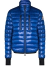 Moncler Blue Packable Down Quilted Jacket In Blau