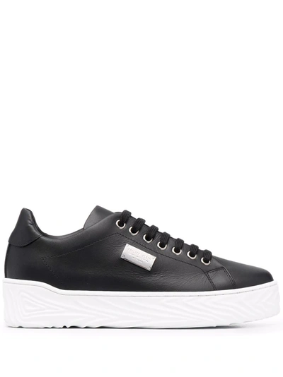 Philipp Plein Logo-plaque Low-top Trainers In Black