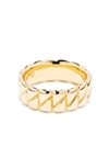 TOM WOOD 9KT YELLOW GOLD DROP RING