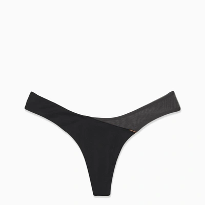 Heron Preston For Calvin Klein Black/grey High Leg Bikini Trouseries