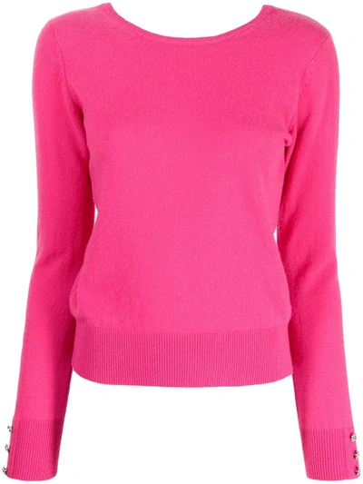 Paule Ka Two-way Cashmere Jumper In Pink