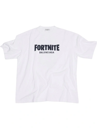 Balenciaga Fortnite©2021 Logo T-shirt In White