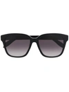 Alexander Mcqueen Gradient Square-frame Sunglasses In Schwarz