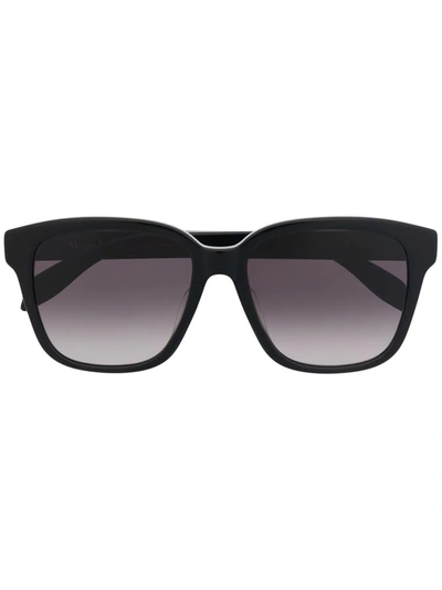 Alexander Mcqueen Gradient Square-frame Sunglasses In Schwarz