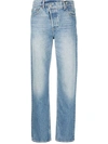 Boyish Jeans High-rise Dempsey Straight-leg Jeans In Blau