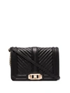 Rebecca Minkoff Quilted Shoulder Bag In Schwarz