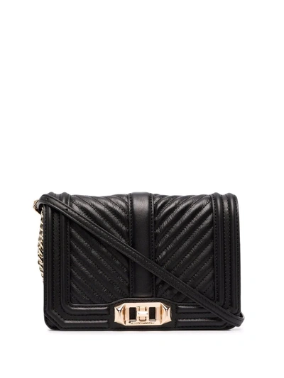 Rebecca Minkoff Quilted Shoulder Bag In Schwarz