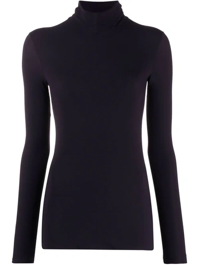 Jil Sander Rollneck Long-sleeve T-shirt In Schwarz