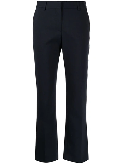 See By Chloé Four-pocket Cotton-blend Tailored Trousers In Blue