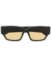 Alexander Mcqueen Square Frame Sunglasses In Grün