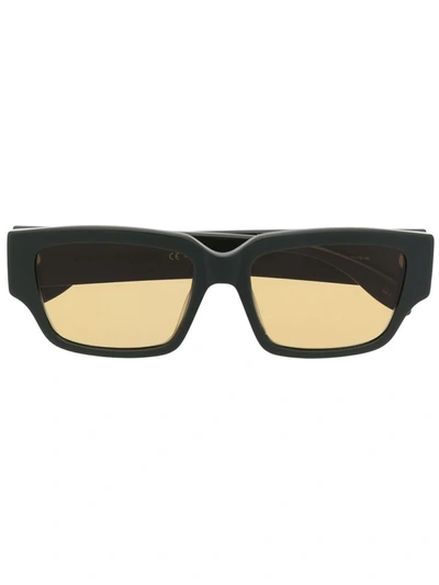 Alexander Mcqueen Square Frame Sunglasses In Grün
