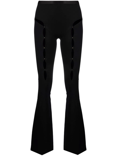 Rui Cut Out-detail High-waisted Trousers In Black