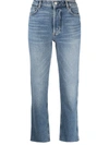 Boyish Jeans High-rise Dempsey Straight-leg Jeans In Blau