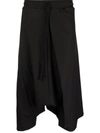 Alchemy Drop-crotch Shorts In Schwarz