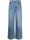 Boyish Jeans High-rise Dempsey Straight-leg Jeans In Blau