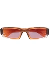 Jacquemus Rounded Frame Sunglasses In Braun