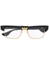 Dita Eyewear Square Frame Glasses In Schwarz