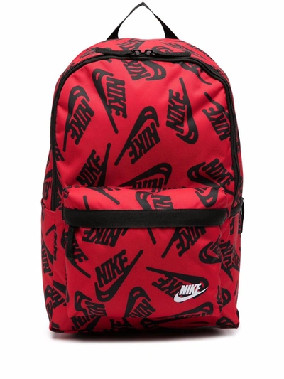 Nike Swoosh Logo-print Backpack In Rot